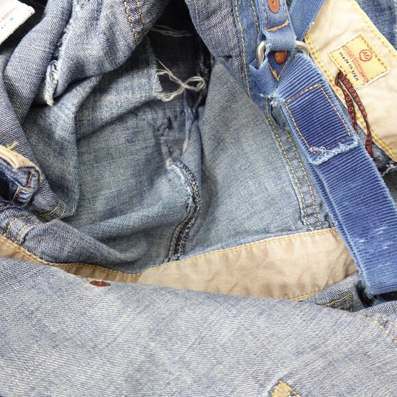 Vintage Y2K AG Adriano Goldschmied Denim Jean Skirt Overalls Skirtall size 32R - Picture 15 of 16